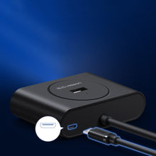 Заредете изображение във визуализатора на галерията – Ugreen HUB splitter 4x USB 3.2 Gen 1 (0.5 m cable) black (20290) - TopMag
