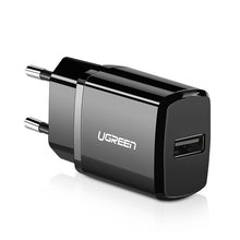 Заредете изображение във визуализатора на галерията – Ugreen USB wall charger 2,1A black (50459) - TopMag
