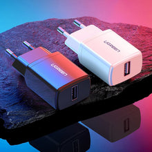 Заредете изображение във визуализатора на галерията – Ugreen USB wall charger 2,1A black (50459) - TopMag
