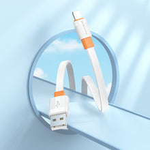 Заредете изображение във визуализатора на галерията – Borofone Cable BX89 Union - USB to Lightning - 2,4A 1 metre white-orange
