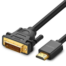 Заредете изображение във визуализатора на галерията – Ugreen cable HDMI - DVI 4K 60Hz 30AWG cable 1m black (30116) - TopMag
