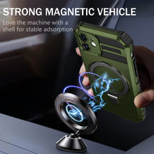Заредете изображение във визуализатора на галерията – Tel Protect Armor Magsafe Metal Ring Case for Iphone 12 green
