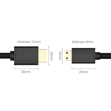 Заредете изображение във визуализатора на галерията – Ugreen cable HDMI - mini HDMI cable 19 pin 2.0v 4K 60Hz 30AWG 1.5m black (11167) - TopMag
