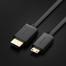 Заредете изображение във визуализатора на галерията – Ugreen cable HDMI - mini HDMI cable 19 pin 2.0v 4K 60Hz 30AWG 1.5m black (11167) - TopMag
