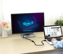 Заредете изображение във визуализатора на галерията – Ugreen cable HDMI extension cable (female) - HDMI (male) 19 pin 1.4v 4K 60Hz 30AWG 2m black (10142) - TopMag
