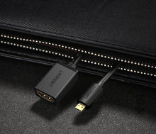 Заредете изображение във визуализатора на галерията – Ugreen cable adapter cable HDMI adapter - micro HDMI 19 pin 20cm black (20134) - TopMag
