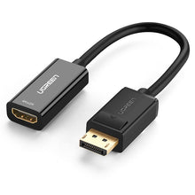 Заредете изображение във визуализатора на галерията – Ugreen Cable Cable from DisplayPort (Male) to HDMI (Female) (Unidirectional) 1080P 60Hz 12bit Black (40362) - TopMag
