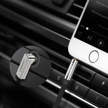 Заредете изображение във визуализатора на галерията – Ugreen flat cable AUX audio cable 3.5 mm mini jack 1m silver (10597) - TopMag
