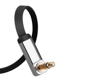 Заредете изображение във визуализатора на галерията – Ugreen flat cable AUX audio cable 3.5 mm mini jack 2m silver (10599) - TopMag
