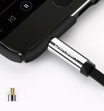 Заредете изображение във визуализатора на галерията – Ugreen flat cable AUX audio cable 3.5 mm mini jack 3m silver (10728) - TopMag
