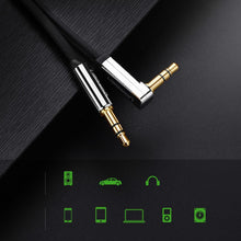 Заредете изображение във визуализатора на галерията – Ugreen flat cable AUX audio cable 3.5 mm mini jack 3m silver (10728) - TopMag
