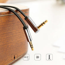 Заредете изображение във визуализатора на галерията – Ugreen flat cable AUX audio cable 3.5 mm mini jack 5m silver (10729) - TopMag
