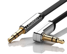 Заредете изображение във визуализатора на галерията – Ugreen flat cable AUX audio cable 3.5 mm mini jack 5m silver (10729) - TopMag
