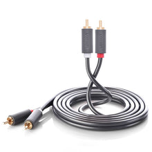 Заредете изображение във визуализатора на галерията – Ugreen cable stereo audio video 2 RCA 2x Cinch 5m gray (10520) - TopMag
