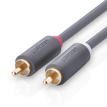Заредете изображение във визуализатора на галерията – Ugreen cable stereo audio video 2 RCA 2x Cinch 5m gray (10520) - TopMag
