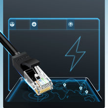 Заредете изображение във визуализатора на галерията – Ugreen cable internet network cable Ethernet patchcord RJ45 Cat 6 UTP 1000Mbps 2m black (20160) - TopMag
