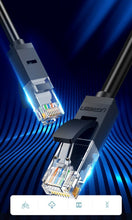 Заредете изображение във визуализатора на галерията – Ugreen cable internet network cable Ethernet patchcord RJ45 Cat 6 UTP 1000Mbps 20m black (20166) - TopMag
