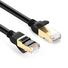 Заредете изображение във визуализатора на галерията – Ugreen cable internet network cable Ethernet patchcord RJ45 Cat 7 STP LAN 10Gbps 2m black (11269) - TopMag
