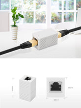 Заредете изображение във визуализатора на галерията – Ugreen coupler network cable coupler RJ45 network coupler white (20311) - TopMag
