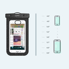 Заредете изображение във визуализатора на галерията – Ugreen waterproof pouch phone bag IPX8 up to 30m black (60959) - TopMag
