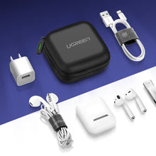 Заредете изображение във визуализатора на галерията – Ugreen case for headphones 8 cm x 8 cm black (40816) - TopMag

