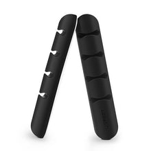 Заредете изображение във визуализатора на галерията – Ugreen 2x self-adhesive organizer for 4 cables wires black (30762) - TopMag
