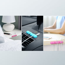Заредете изображение във визуализатора на галерията – Ugreen 2x self-adhesive organizer for 4 cables wires black (30762) - TopMag
