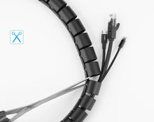 Заредете изображение във визуализатора на галерията – Ugreen cover cable organizer 5m black (30820) - TopMag
