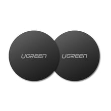 Заредете изображение във визуализатора на галерията – Ugreen 2x metal plates plate for magnetic phone holders black (30836) - TopMag
