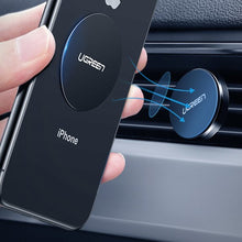 Заредете изображение във визуализатора на галерията – Ugreen 2x metal plates plate for magnetic phone holders black (30836) - TopMag
