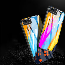Заредете изображение във визуализатора на галерията – Color Glass Case Durable Cover with Tempered Glass Back and camera cover iPhone SE 2022 / SE 2020 / iPhone 8 / iPhone 7 pattern 2 - TopMag
