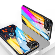Заредете изображение във визуализатора на галерията – Color Glass Case Durable Cover with Tempered Glass Back and camera cover iPhone SE 2022 / SE 2020 / iPhone 8 / iPhone 7 pattern 2 - TopMag

