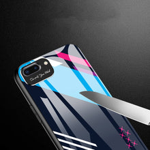 Заредете изображение във визуализатора на галерията – Color Glass Case Durable Cover with Tempered Glass Back and camera cover iPhone SE 2022 / SE 2020 / iPhone 8 / iPhone 7 pattern 2 - TopMag
