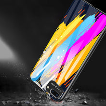 Заредете изображение във визуализатора на галерията – Color Glass Case Durable Cover with Tempered Glass Back and camera cover iPhone SE 2022 / SE 2020 / iPhone 8 / iPhone 7 pattern 2 - TopMag
