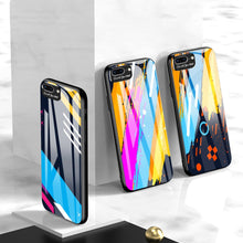 Заредете изображение във визуализатора на галерията – Color Glass Case Durable Cover with Tempered Glass Back and camera cover iPhone SE 2022 / SE 2020 / iPhone 8 / iPhone 7 pattern 2 - TopMag
