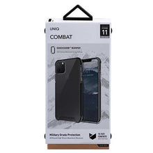 Заредете изображение във визуализатора на галерията – UNIQ etui Combat iPhone 11 Pro Max czarny/carbon black - TopMag
