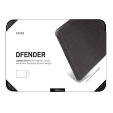 Заредете изображение във визуализатора на галерията – UNIQ etui Dfender laptop Sleeve 15" czarny/charcoal black - TopMag
