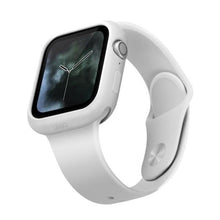 Заредете изображение във визуализатора на галерията – UNIQ etui Lino Apple Watch Series 4/5/6/SE 44mm. biały/dove white - TopMag
