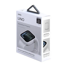 Заредете изображение във визуализатора на галерията – UNIQ etui Lino Apple Watch Series 4/5/6/SE 44mm. biały/dove white - TopMag
