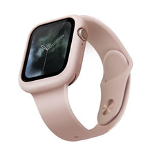 Заредете изображение във визуализатора на галерията – UNIQ etui Lino Apple Watch Series 4/5/6/SE 44mm. różowy/blush pink - TopMag
