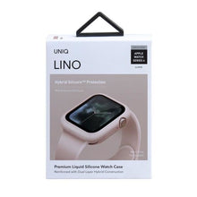 Заредете изображение във визуализатора на галерията – UNIQ etui Lino Apple Watch Series 4/5/6/SE 44mm. różowy/blush pink - TopMag
