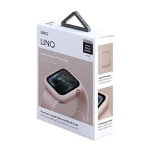 Заредете изображение във визуализатора на галерията – UNIQ etui Lino Apple Watch Series 4/5/6/SE 44mm. różowy/blush pink - TopMag
