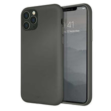 Заредете изображение във визуализатора на галерията – UNIQ etui Lino Hue iPhone 11 Pro szary/moss grey - TopMag
