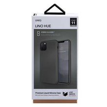 Заредете изображение във визуализатора на галерията – UNIQ etui Lino Hue iPhone 11 Pro szary/moss grey - TopMag
