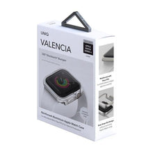 Заредете изображение във визуализатора на галерията – UNIQ etui Valencia Apple Watch Series 4/5/6/SE 40mm. srebrny/titanium silver - TopMag
