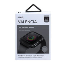 Заредете изображение във визуализатора на галерията – UNIQ etui Valencia Apple Watch Series 4/5/6/SE 40mm. szary/gunmetal grey - TopMag
