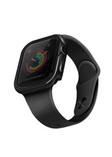 Заредете изображение във визуализатора на галерията – UNIQ etui Valencia Apple Watch Series 4/5/6/SE 44mm. szary/gunmetal grey - TopMag
