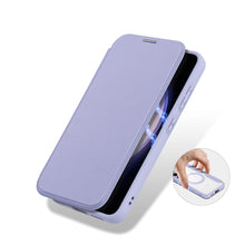 Заредете изображение във визуализатора на галерията – Dux Ducis Skin X Pro case for Samsung S24+ with magnetic ring and flap - purple
