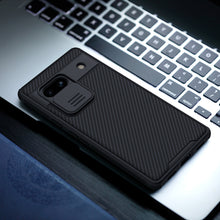 Заредете изображение във визуализатора на галерията – Google Pixel 7a Armored Case with Camera Cover Nillkin CamShield Pro Case - Black
