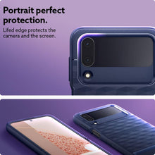 Заредете изображение във визуализатора на галерията – CASEOLOGY PARALLAX GALAXY WITH FLIP 4 MIDNIGHT BLUE
